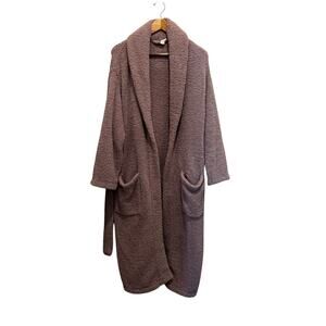 BAREFOOT DREAMS CozyChic Belted Robe Lavender Sz 1 Pockets Winter Comfort